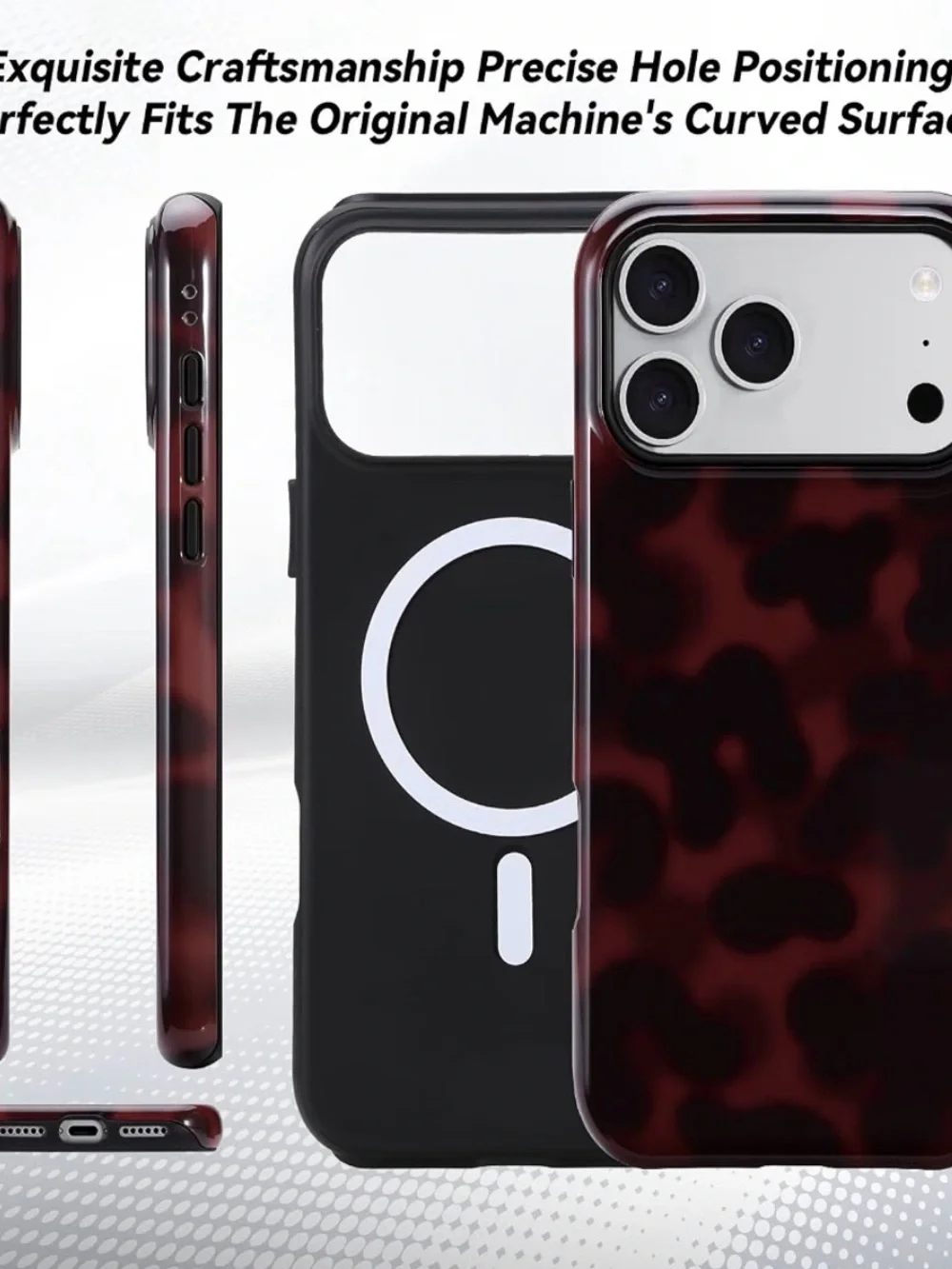 NEW! iPhone 17 Pro Case Tortoiseshell MagSafe-Compatible Dual-Layer Shockproof